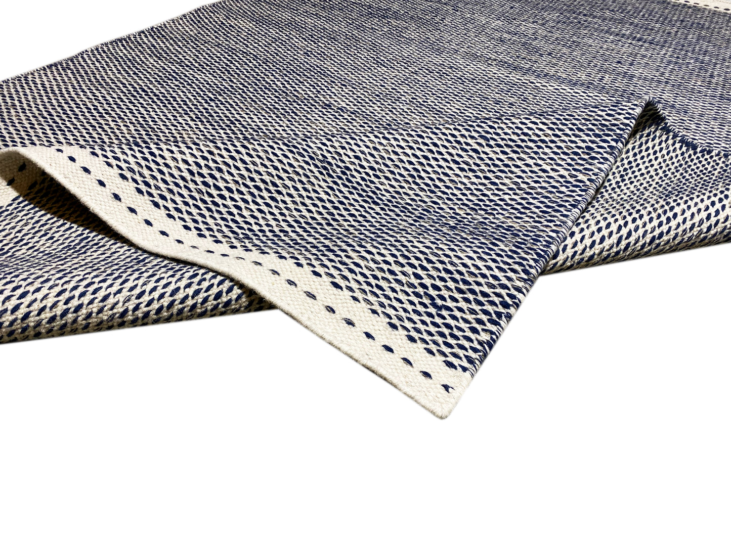 Marineblau Kelim Teppich - 160x230 cm