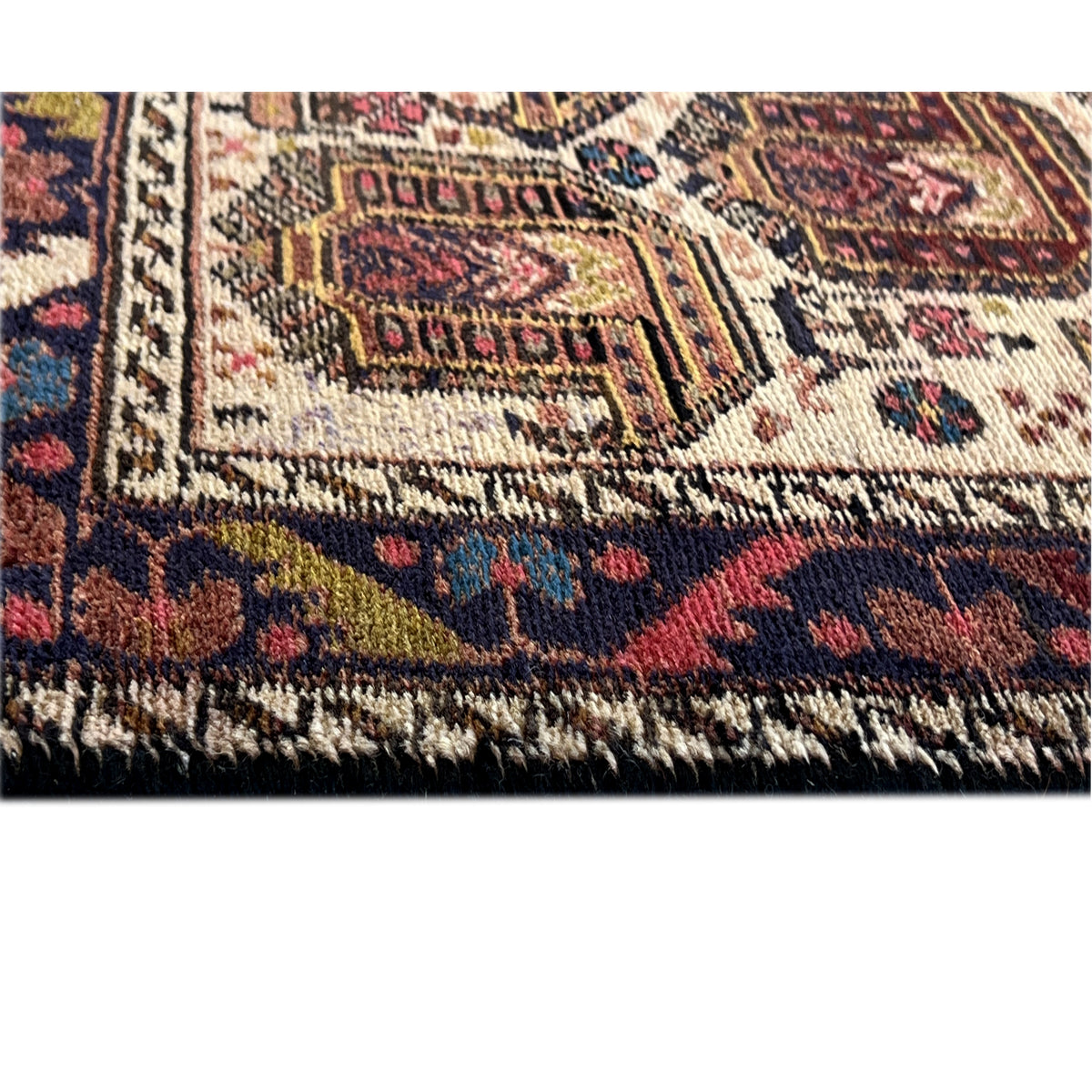 Shahre Babak Teppich (154x105 cm), detailreicher Patchwork-Teppich mit bunten Mustern