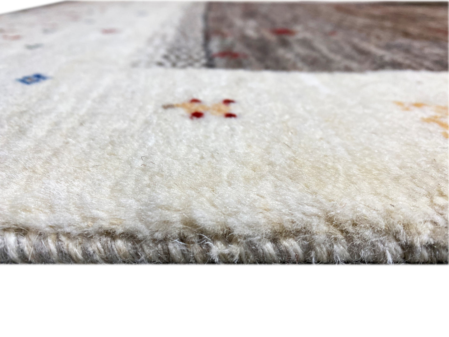 Ethno Gabbeh Teppich aus Naturwolle