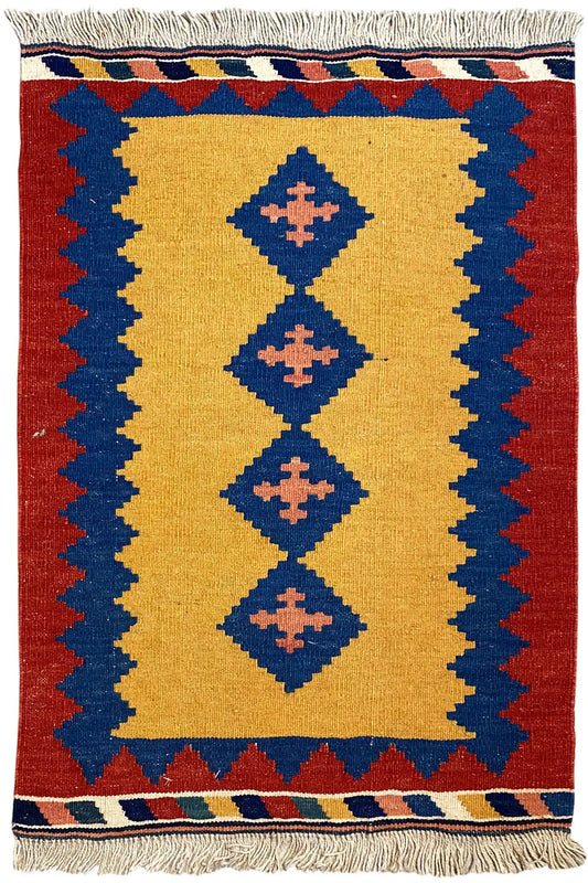 Kilim Qashqai - 802420 (88X58cm) - German Carpet Shop