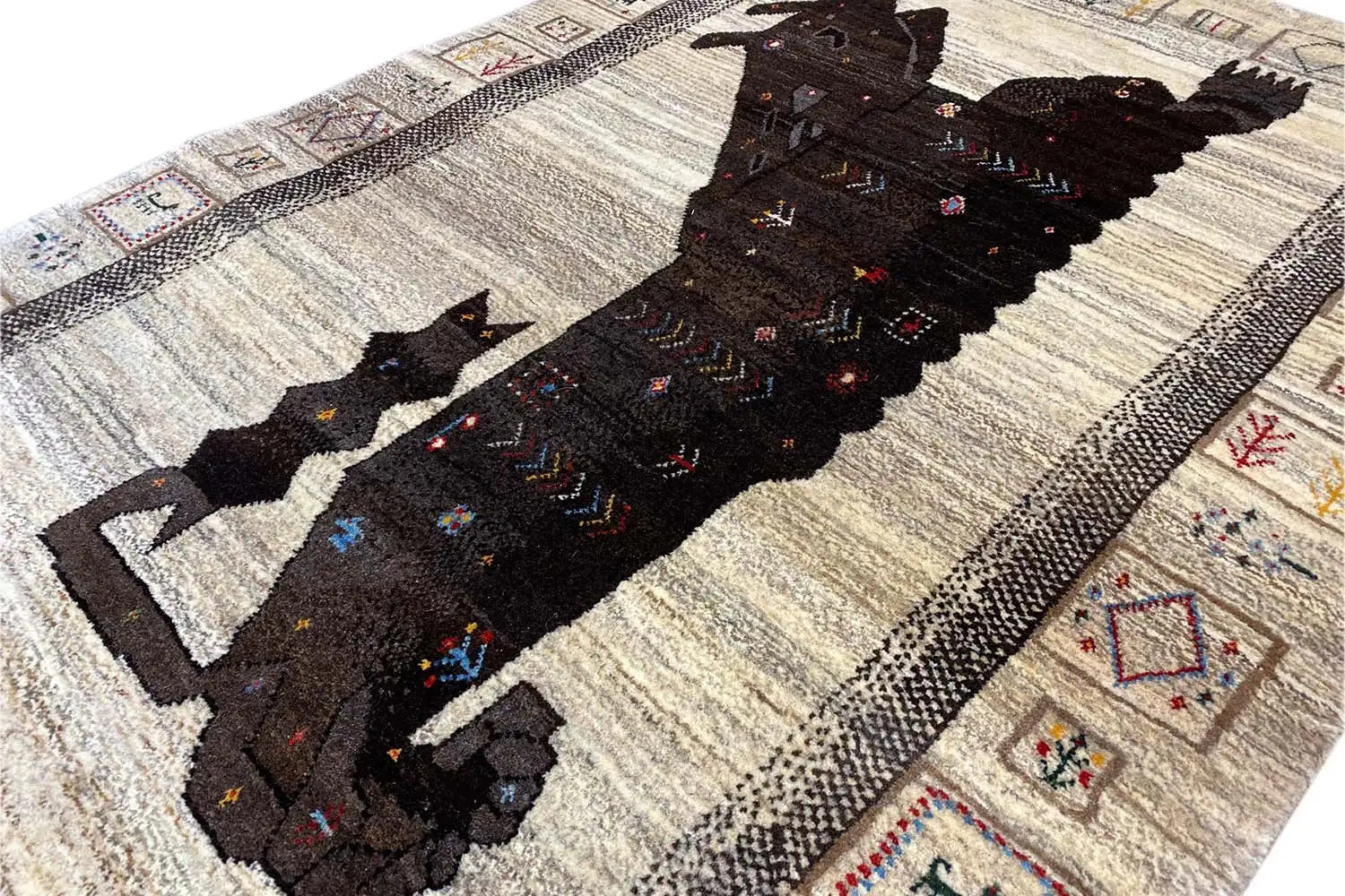 Löwen Gabbeh (154x108 cm) - German Carpet Shop