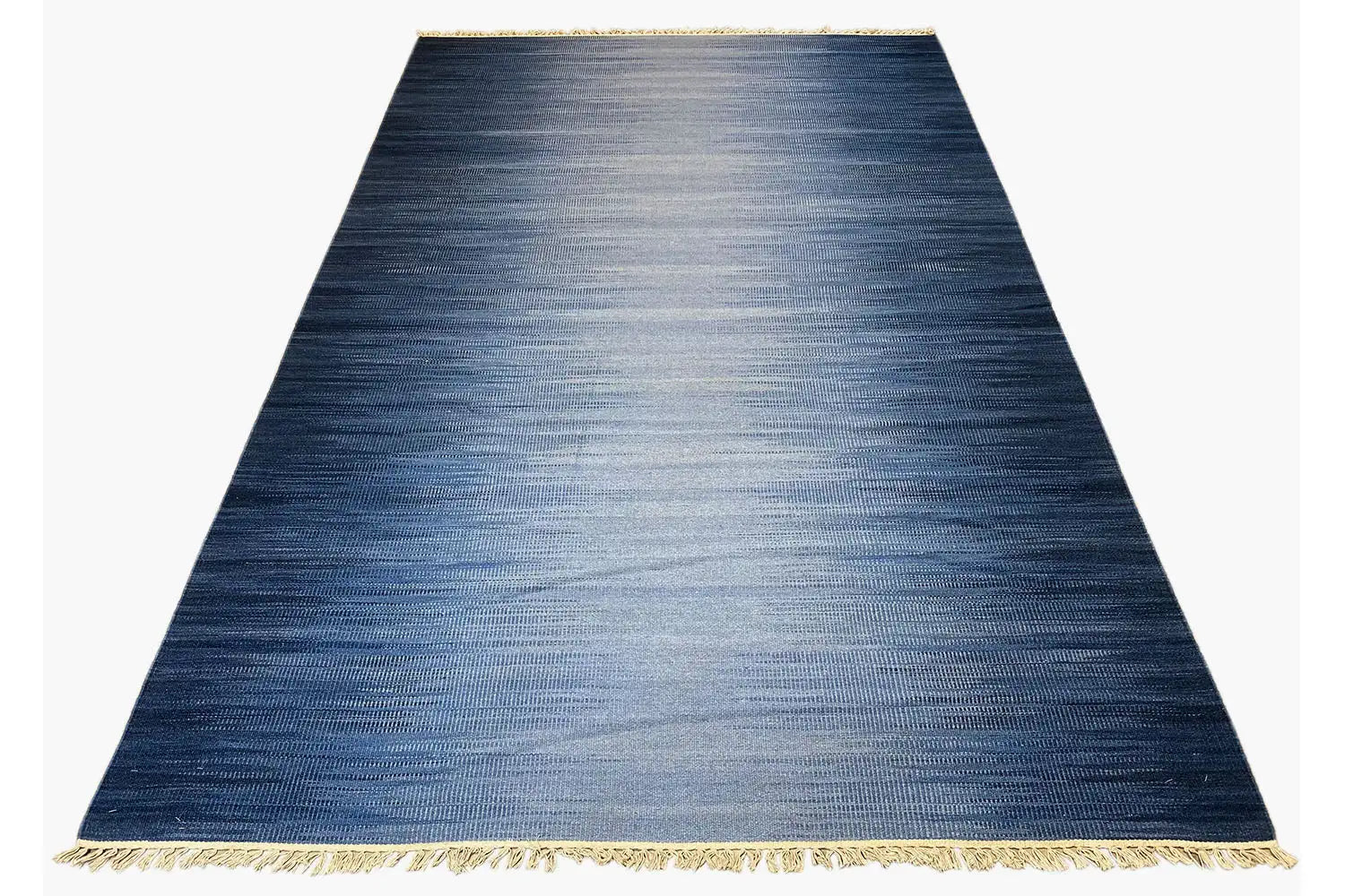 Blauer Moderne Kelim Dhurrie 160x230 cm - German Carpet Shop