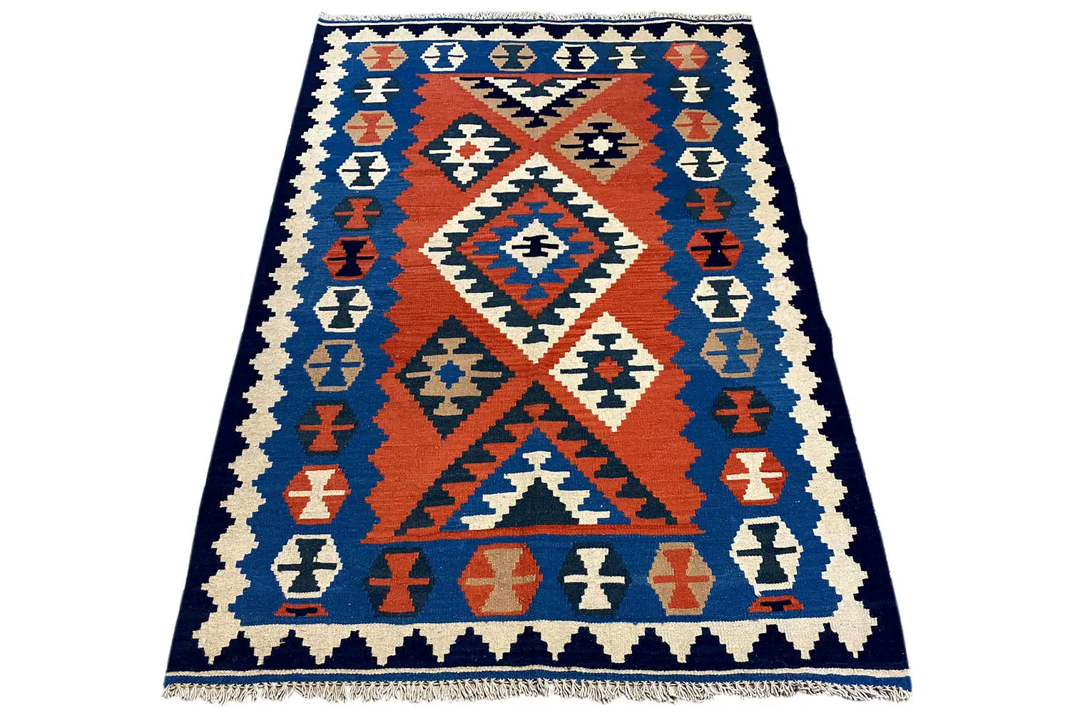 Kilim Qashqai  - 802425 (181x120 cm) - Premium Kelim from German Carpet Shop - Just €199! Shop now at German Carpet Shop