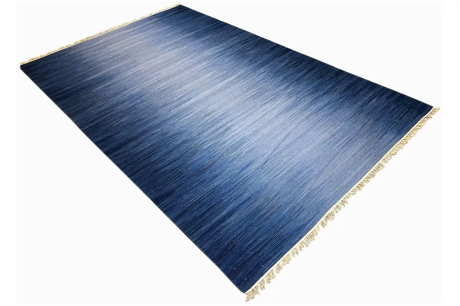 Blauer Moderne Kelim Dhurrie 160x230 cm - German Carpet Shop