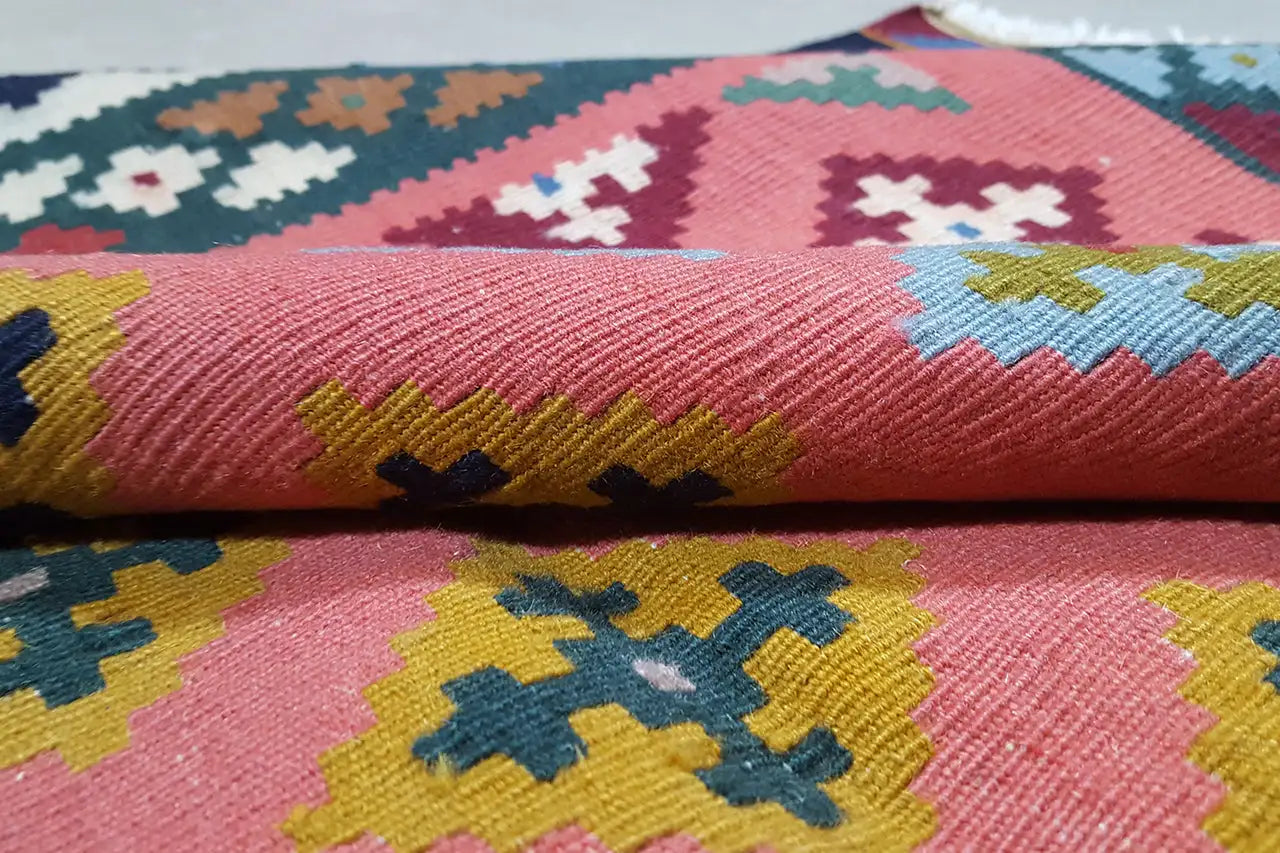 Kilim Qashqai - Multicolor 18PL 153x102 cm - German Carpet Shop