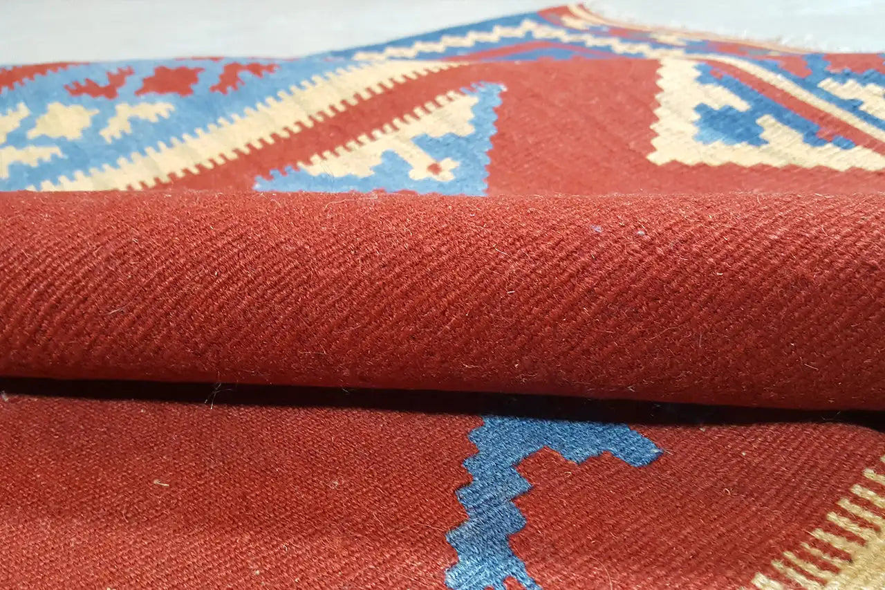 Kilim Qashqai - 802402 (217x155 cm) - Premium Kelim from German Carpet Shop - Just €309! Shop now at German Carpet Shop