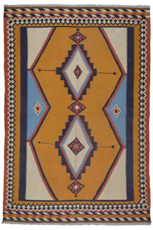 Kilim Qashqai  - 802426 (238x160 cm) - Premium Kelim from German Carpet Shop - Just €359! Shop now at German Carpet Shop