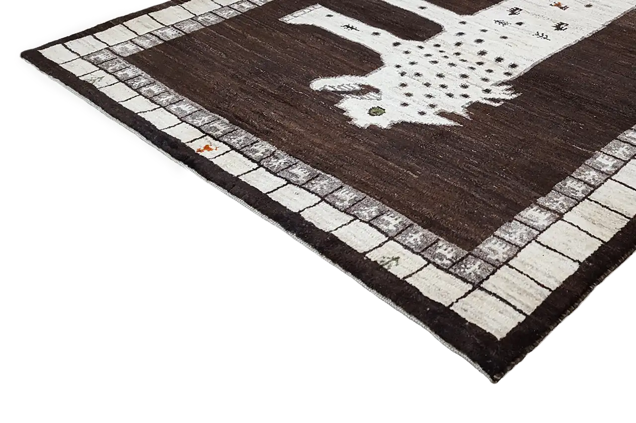 Löwen Gabbeh (176x124 cm) - German Carpet Shop