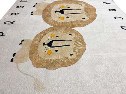 Kinderteppich „Löwe“, Beige, 140x200 cm