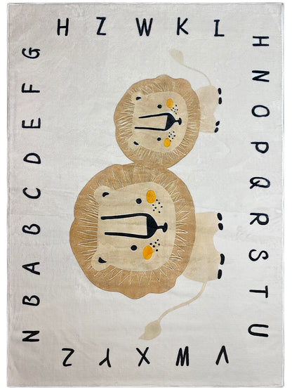 Kinderteppich „Löwe“, Beige, 160x230 cm