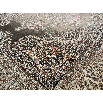 Silber-Maroon Teppich 170x240cm