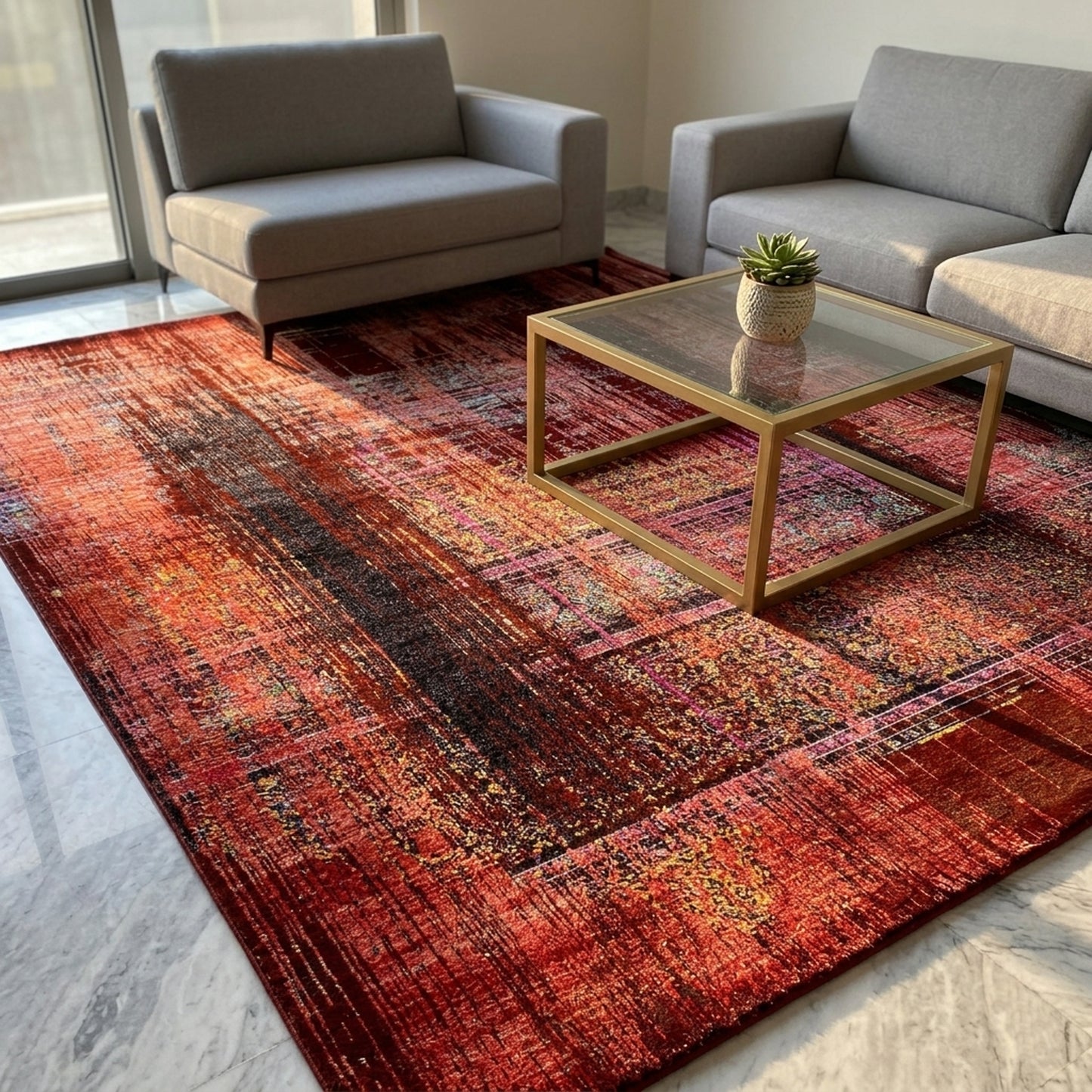 Designer Teppich - 301x236cm