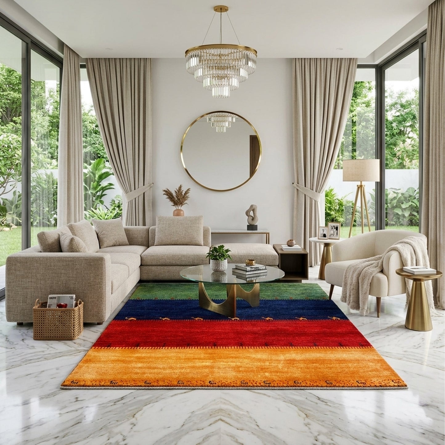 Gabbeh Teppich 196x153cm