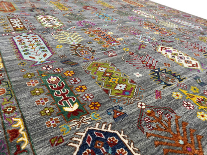 Indo Afghan Teppich - 302x238 cm