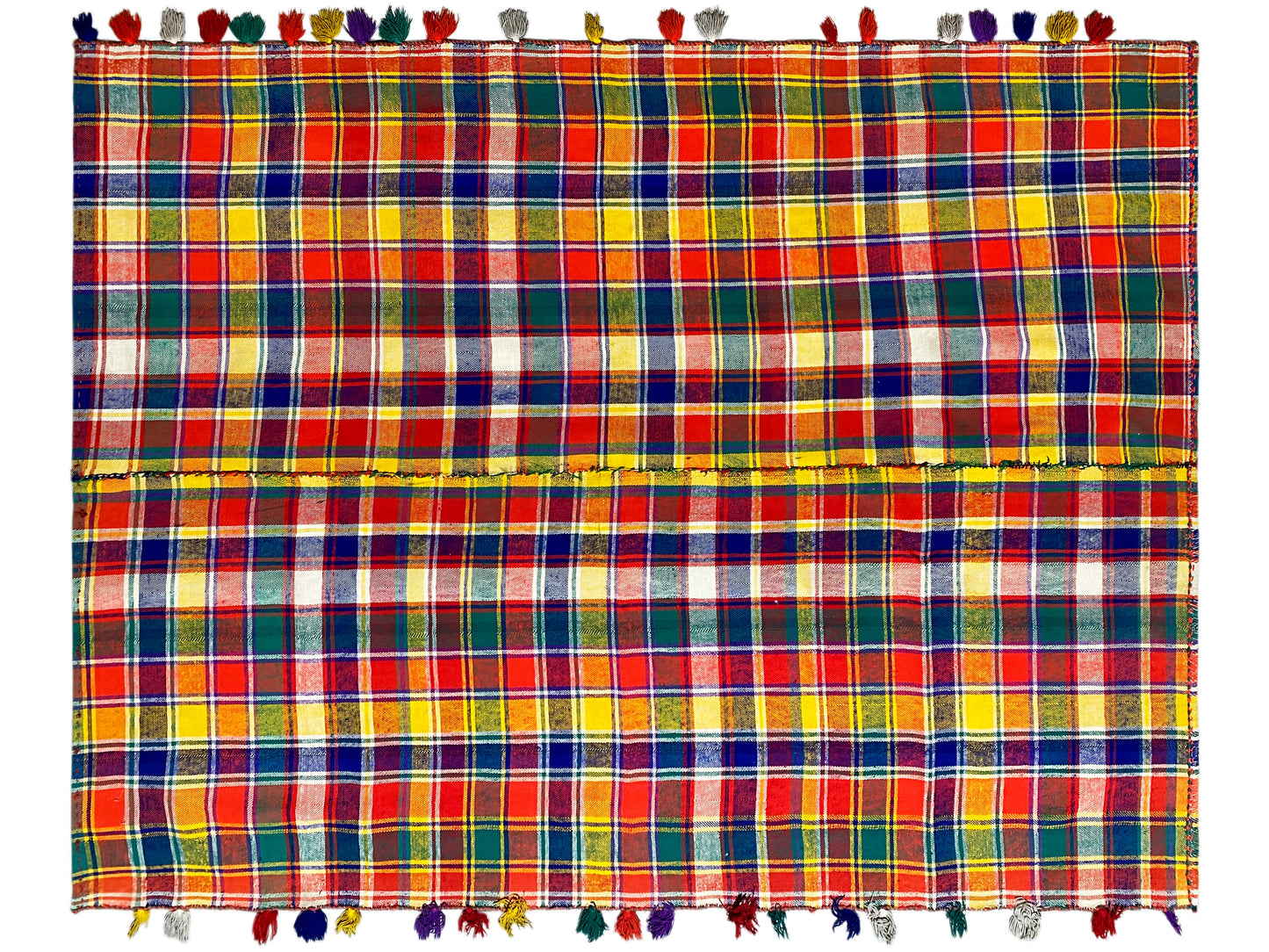 Salon Jajim Teppich bunt mit lebendigem Karo-Design