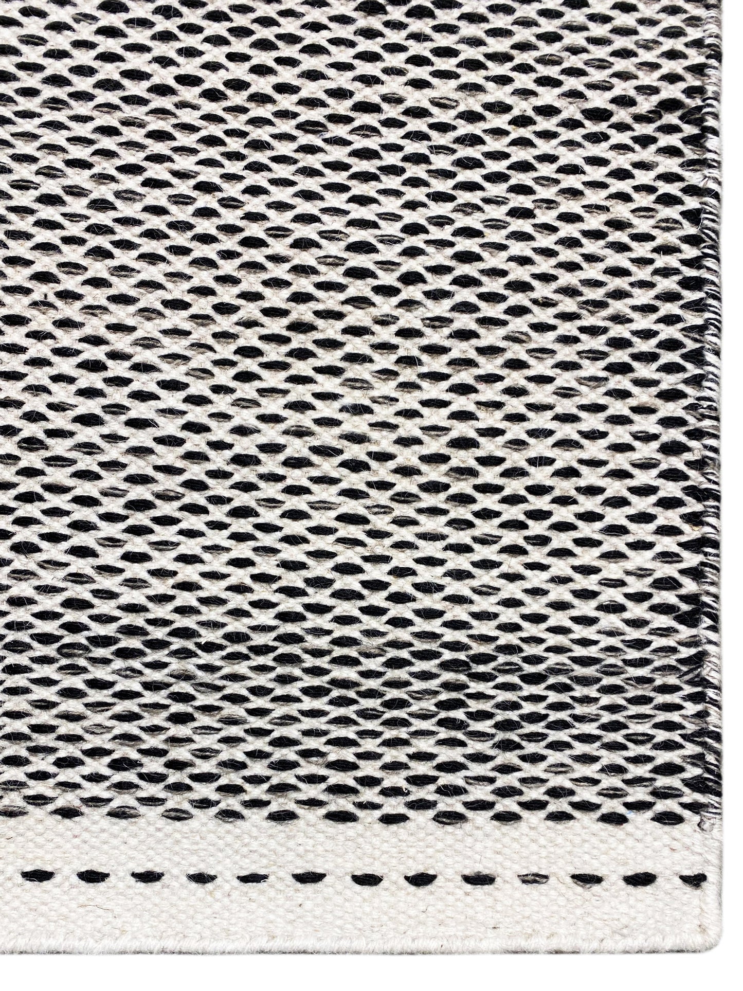 Schwarz Kelim Teppich - 160x230 cm