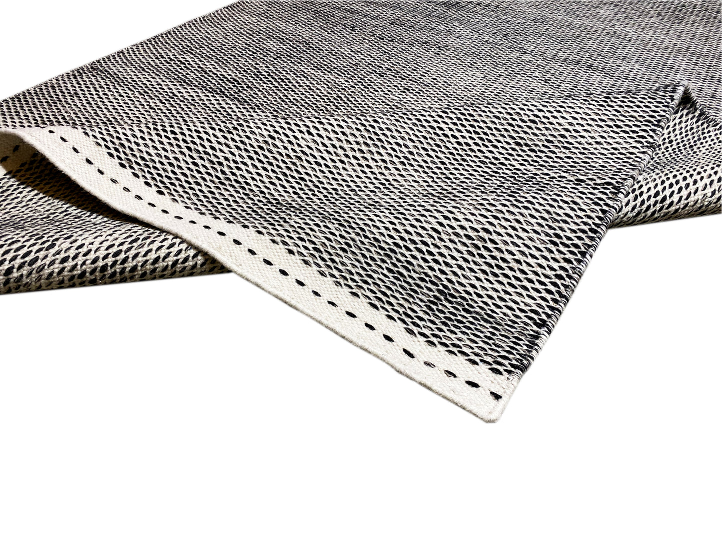 Schwarz Kelim Teppich - 160x230 cm