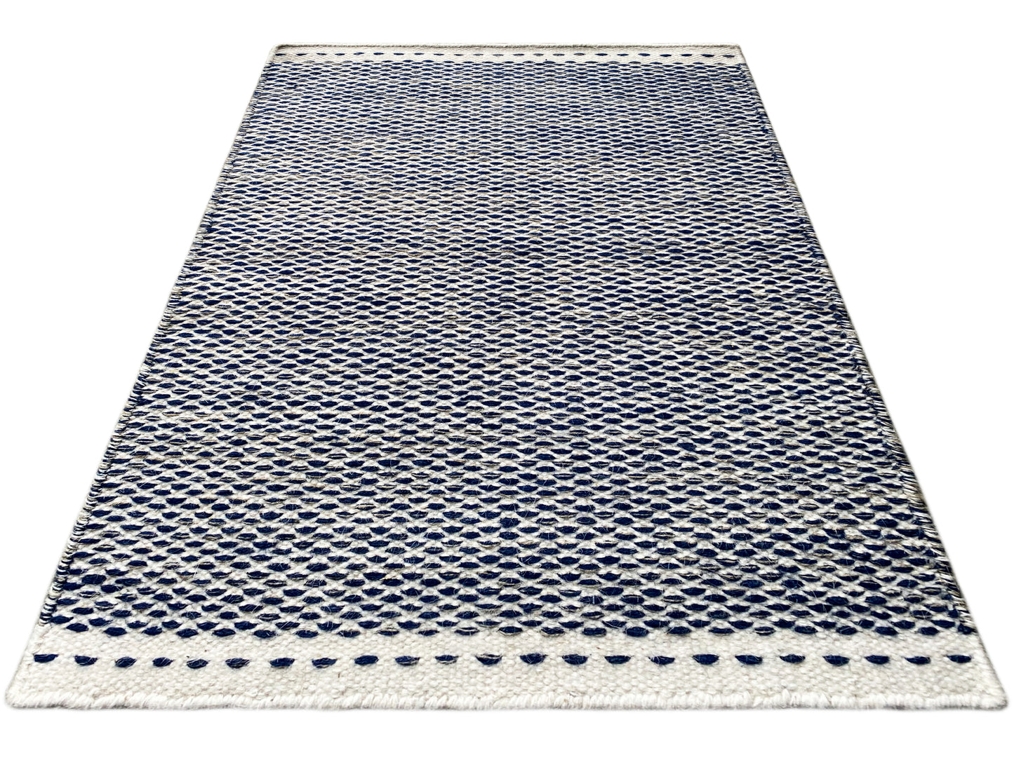 Blau Kelim Teppich - 60x90 cm
