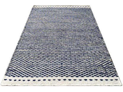 Blau Kelim Teppich - 60x90 cm
