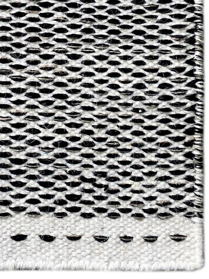 Kelim Teppich Schwarz - 60x90 cm