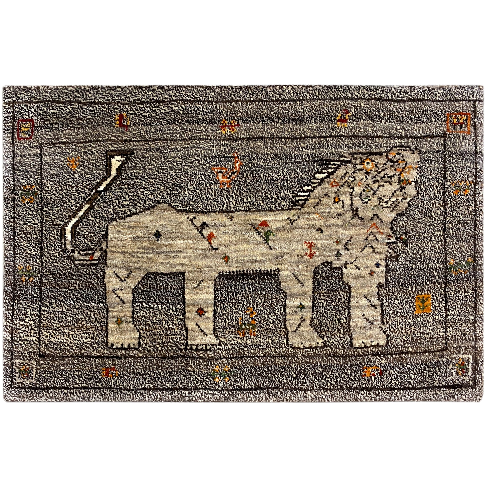 Löwen Gabbeh (96x65 cm) - German Carpet Shop