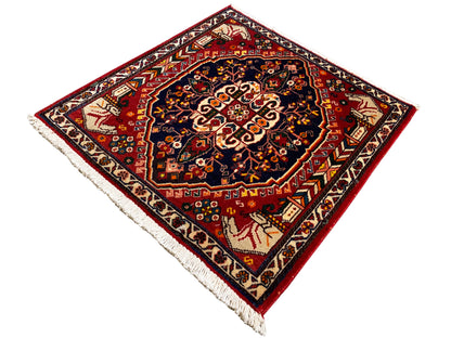 Poshti-Qashqai Teppich - 63x61 cm