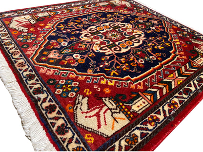 Poshti-Qashqai Teppich - 63x61 cm
