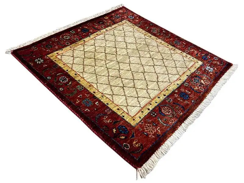  Qashqai Exklusiv (64x64 cm) - Premium Teppich from German Carpet Shop - Just €285! Shop now at German Carpet Shop