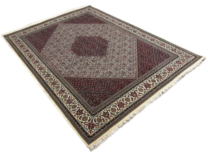 Bidjar Teppich 295x249 cm in Rot-Creme, robuster Perserteppich