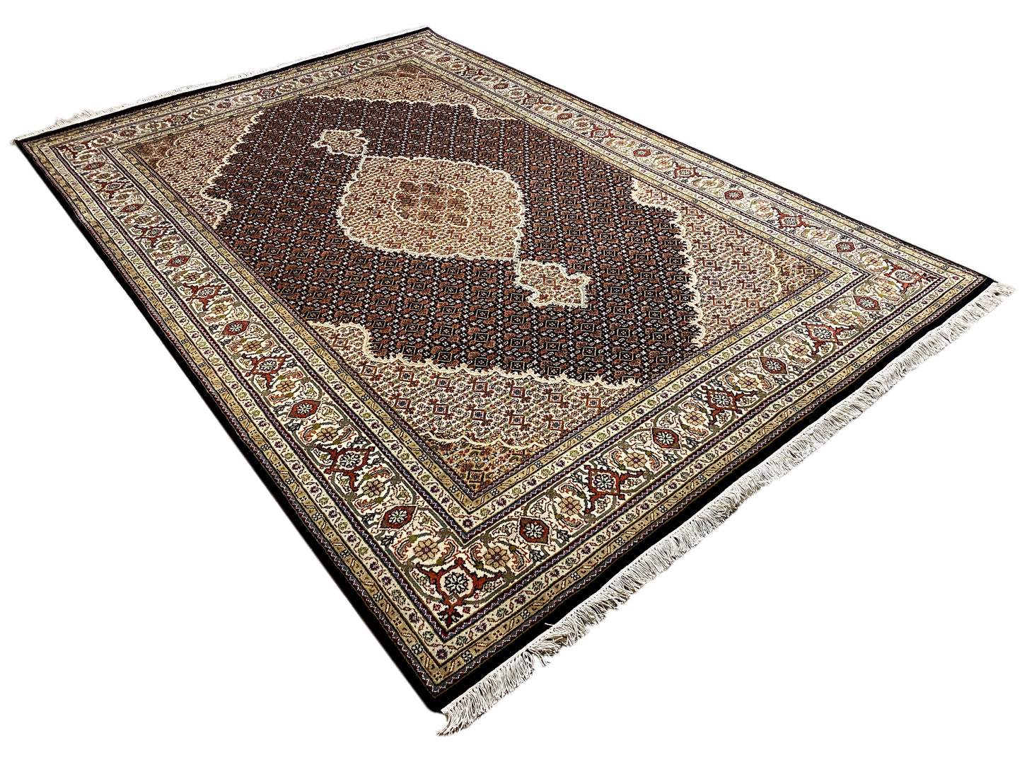 Oriental Indo Tabriz rug with fine floral design