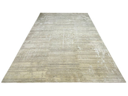 Beiger Luxus Teppich mit dezentem Vintage Design