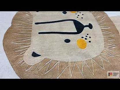 Kinderteppich „Löwe“, Beige, 160x230 cm