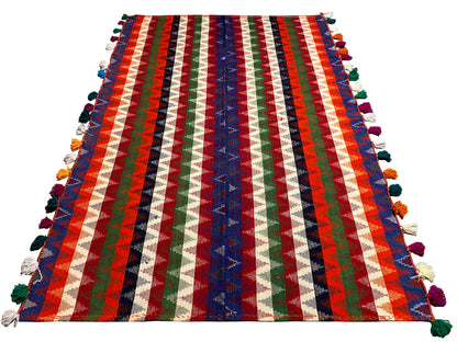 Muster Zickzack Streifen Jajim Teppich