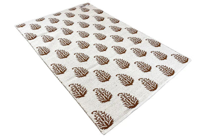Moderne Kelim - Samak 06 Brown - German Carpet Shop