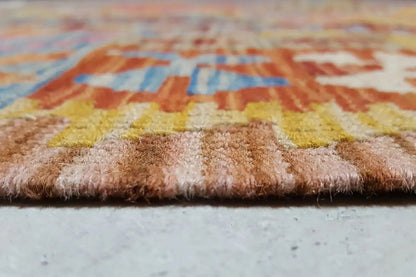  Kelim Afghan 4151 (146x112 cm) - Premium Kelim from German Carpet Shop - Just €99! Shop now at German Carpet Shop